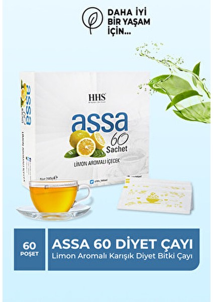 Assa Limon Aromalı Karışık Bitkisel Çay 60 Poşet 240 gr Metabolizma Destekleyici modelleri