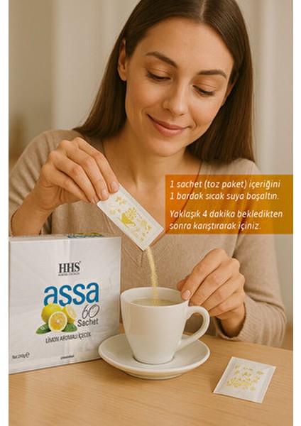 Assa Limon Aromalı Karışık Bitkisel Çay 60 Poşet 240 gr Metabolizma Destekleyici indirimleri