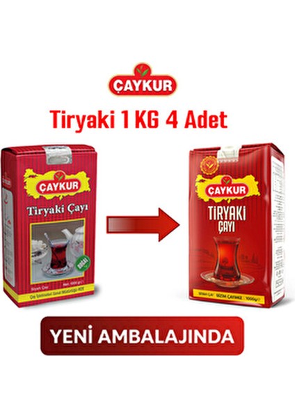 Tiryaki Siyah Çay 4×1000 gr Ekonomik Paket, Doğal Aroma ve Yoğun Lezzet fiyatları