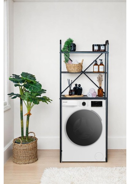 Metal Ayaklı 3 Raflı Banyo Rafı Çamaşır Makinesi Üstü Dekoratif Raf Askılık Organizer fiyatları