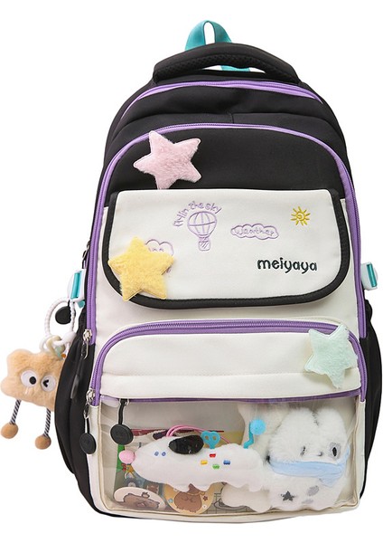 Yeni Okul Çantası Kadın Kore Baskı Küçük Taze Lise Üniversite Öğrencileri Sırt Çantası Kampüs Çift Rüzgar Sen Sistemi Basit Omuzlar Sırt Çantaları (Yurt Dışından)