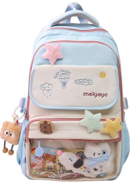 Yeni Okul Çantası Kadın Kore Baskı Küçük Taze Lise Üniversite Öğrencileri Sırt Çantası Kampüs Çift Rüzgar Sen Sistemi Basit Omuzlar Sırt Çantaları (Yurt Dışından)