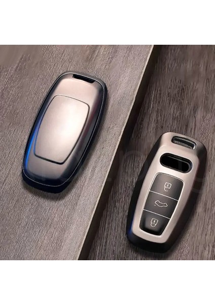 Audi A3 A4 A6 A7 A8 & B9 C8 4K D5 & S7 S8 & Q7 Q8 & E-Tron Tpu Titan Gri Anahtar Kılıfı fırsatları