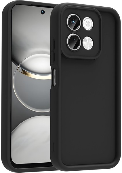 Tecno Spark 30 4g Kılıf Kamera Korumalı Ata Ananas Kapak - Siyah