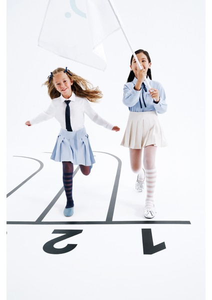 Pretty Stripe Külotlu Çorap