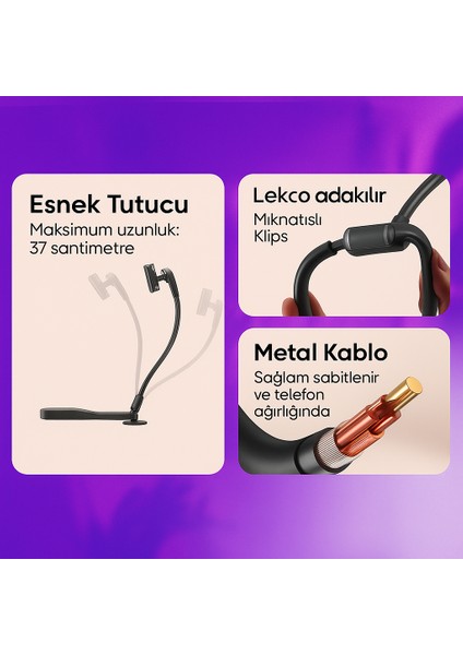 Manyetik Silikon Boyun Telefon Tutucu – Eller Serbest, Ayarlanabilir ve Rahat Kullanım fırsatları