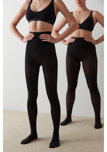 Siyah My Size One Size Külotlu Çorap-Pentilicious