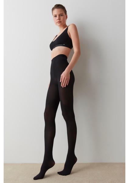 Siyah My Size One Size Külotlu Çorap-Pentilicious