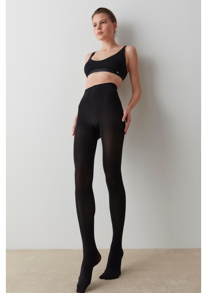 Siyah My Size One Size Külotlu Çorap-Pentilicious