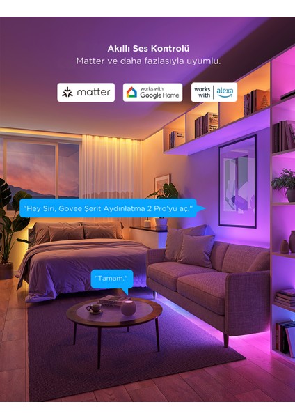 Rgbwwıc LED Şerit 2 Pro Uzatma Kiti 1 Metre - Adaptör Dahil Değildir - A61F10H1