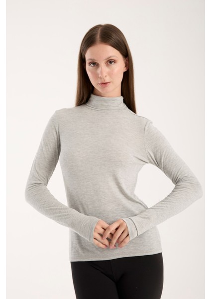 Kadın Balıkçı Yaka Ince Triko Bluz – Esnek ve Yumuşak Doku 3012