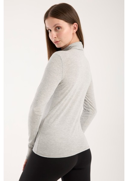 Kadın Balıkçı Yaka Ince Triko Bluz – Esnek ve Yumuşak Doku 3012