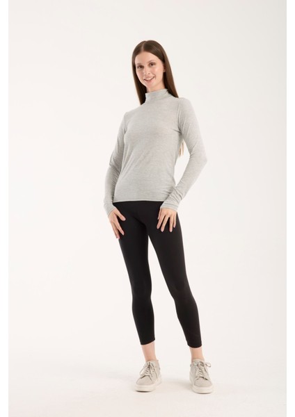 Kadın Balıkçı Yaka Ince Triko Bluz – Esnek ve Yumuşak Doku 3012