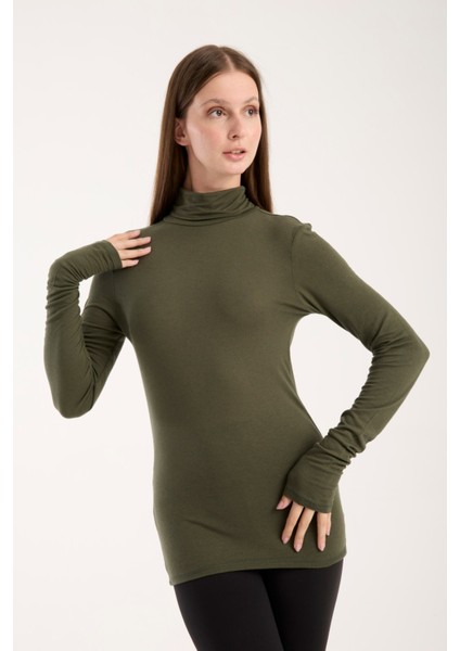 Kadın Balıkçı Yaka Ince Triko Bluz – Esnek ve Yumuşak Doku 3012