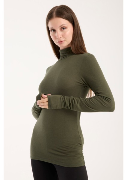 Kadın Balıkçı Yaka Ince Triko Bluz – Esnek ve Yumuşak Doku 3012