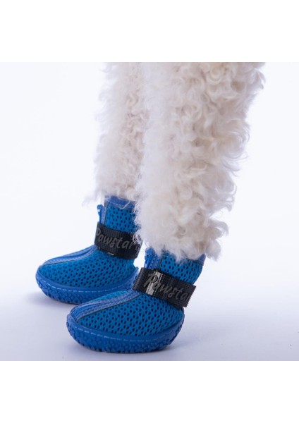 Mavi Airmesh Fileli Hava Alabilen Köpek Ayakkabısı-Köpek Patiği modelleri