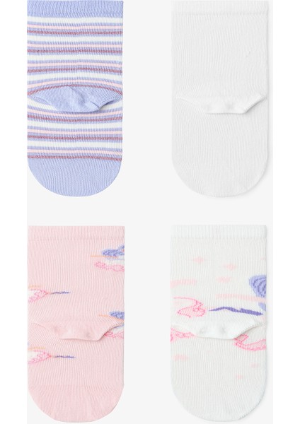 Kız Çocuk Hopping Peri Desenli 4'lü Soket Çorap