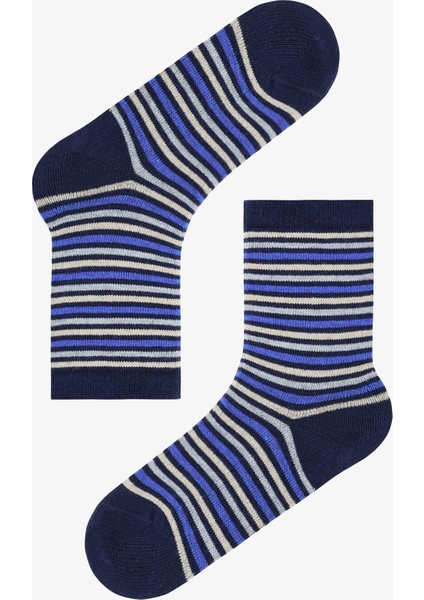 Erkek Çocuk Storm Çizgili 4'lü Soket Çorap