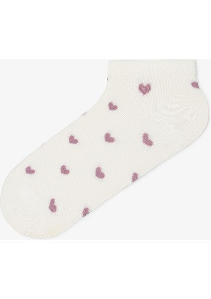 5 Çift Pamuklu Ayıcık Desenli Patik Çorap