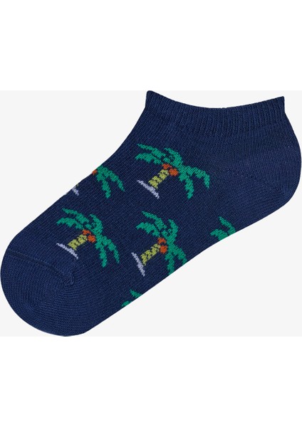 Erkek Çocuk Summer Vibes 4lü Lacivert Patik Çorap