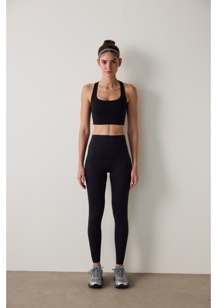 Siyah Orta Destek Join Spor Sütyeni