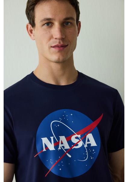 Erkek Space Desenli Pijama Takımı