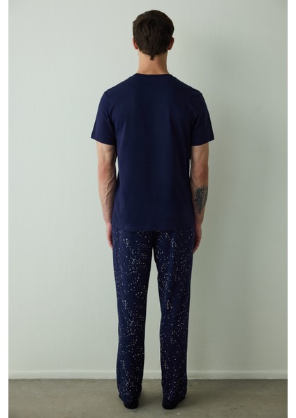 Erkek Space Desenli Pijama Takımı