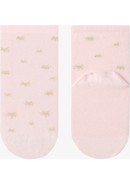 Karışık Renkli Kız Çocuk Ballet Balerin Desenli 4'lü Pamuklu Soket Çorap