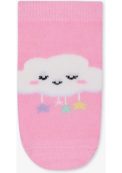 Kız Çocuk Cloud Çok Renkli 4lü Patik Çorap