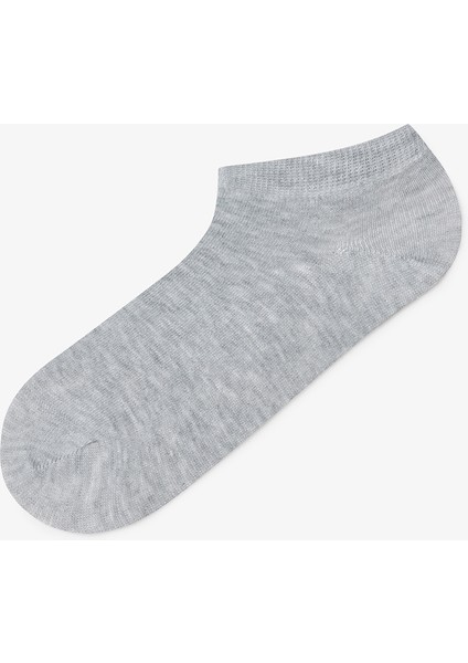 5 Çift Pamuklu Karışık Desenli Patik Çorap