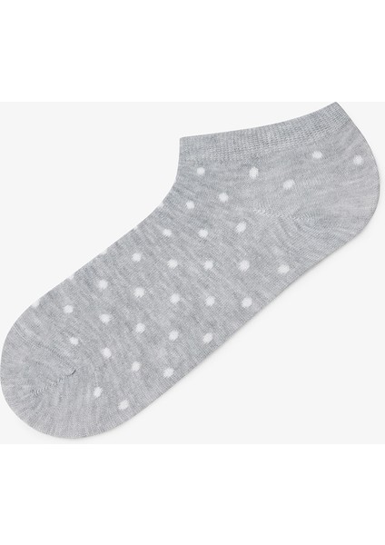 5 Çift Pamuklu Karışık Desenli Patik Çorap