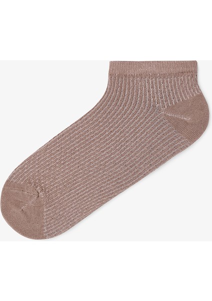 5 Çift Pamuklu Kendinden Desenli Ayıcıklı Patik Çorap modelleri