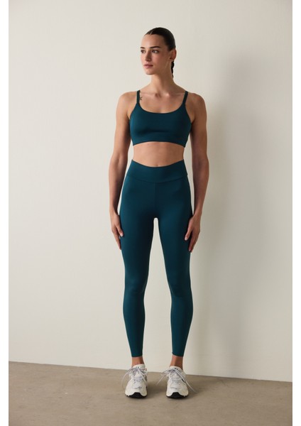 Koyu Yeşil Hafif Destek Spor Sütyeni