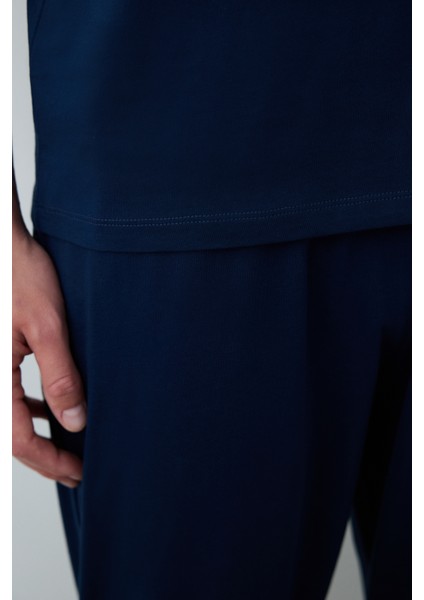 Navy Star Pijama Takımı