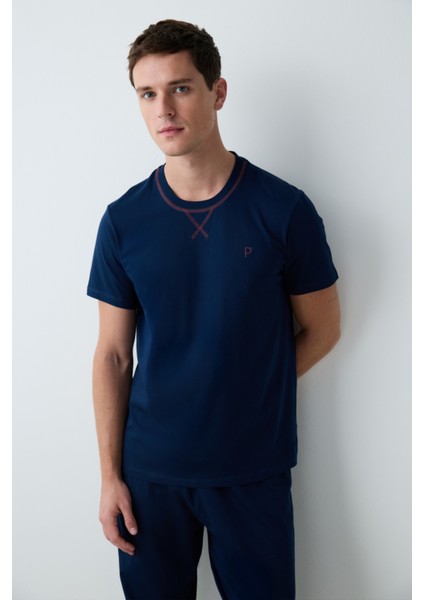 Navy Star Pijama Takımı