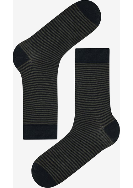 Erkek İnce Çizgili 5li Lacivert Soket Çorap indirimleri