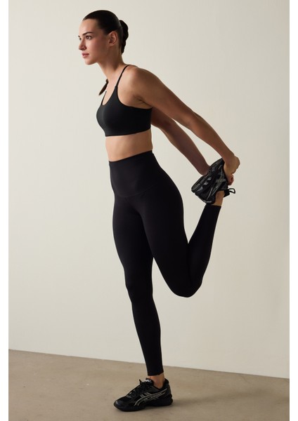 Siyah Ekstra Yüksek Bel Miracle Siluet Tayt