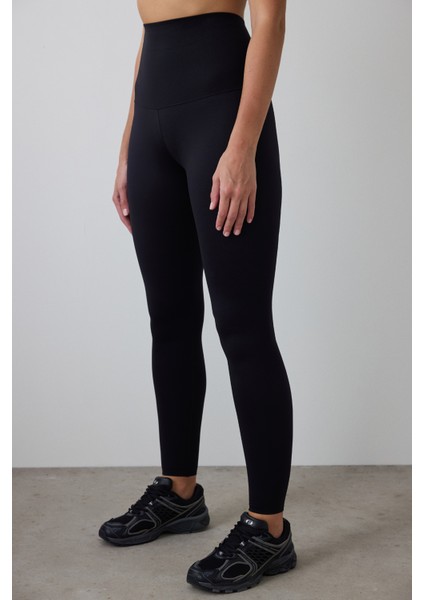 Siyah Ekstra Yüksek Bel Miracle Siluet Tayt