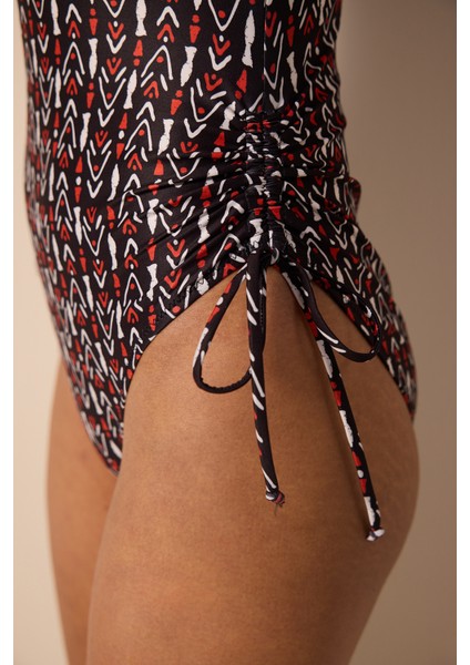 Corus Straplez Balenli Çok Renkli Mayo