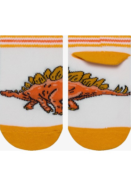 Erkek Çocuk Big Dino Çok Renkli 4lü Patik Çorap modelleri