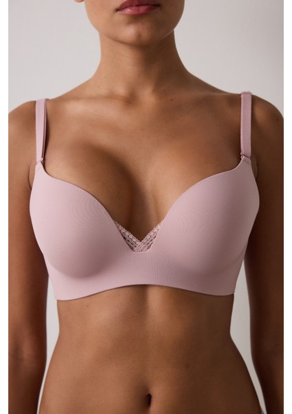 Kirli Pembe Eliza Balensiz Push Up Sütyen