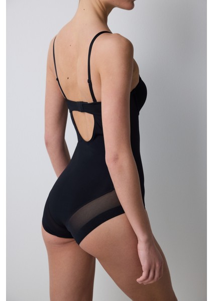 Siyah Premium Bodysuit Korse