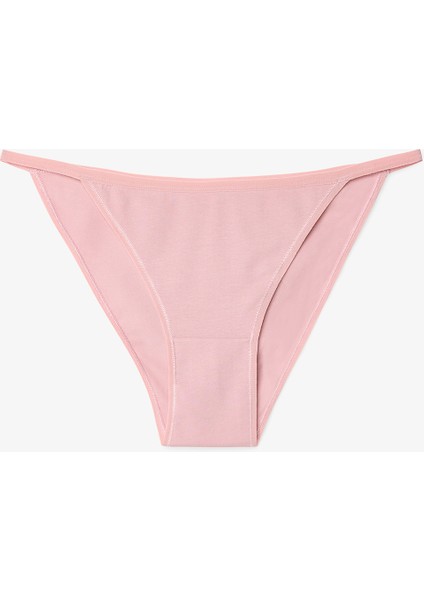 Mix Zebra Desenli İp Detaylı Düşük Bel 3'lü Slip Külot