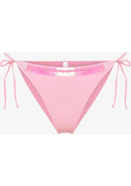 Sequin Pullu Pembe Bikini Altı - Gamze Erçel Koleksiyonu