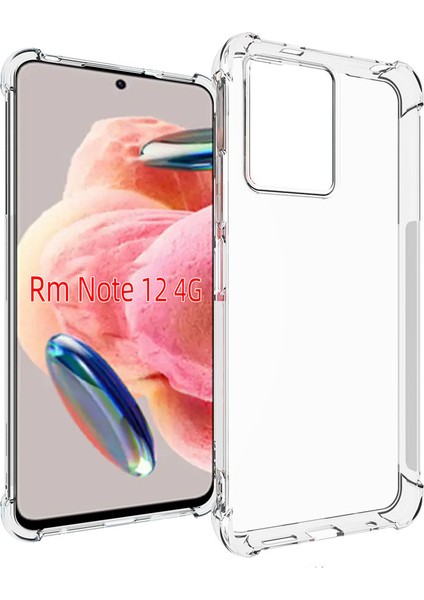 Xiaomi Redmi Note 12 4g Kılıf Ata Nitro Anti Shock Silikon-Renksiz
