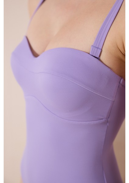 Basic New Lotus Korseli Mor Mayo