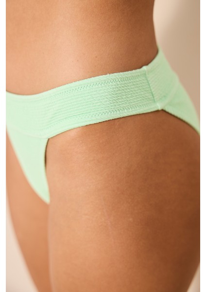 Sage Super Dokulu Açık Yeşil Bikini Altı