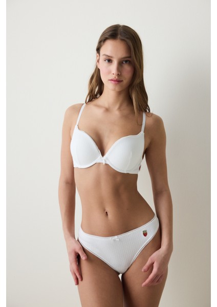 Lol Up Pointel Kar Beyaz Sütyen