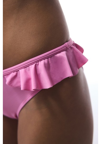 Pembe Begonia Fırfırlı Bikini Altı modelleri