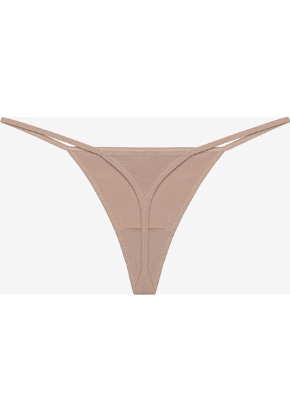 New Basic Çok Renkli 3lü Pamuklu String Külot
